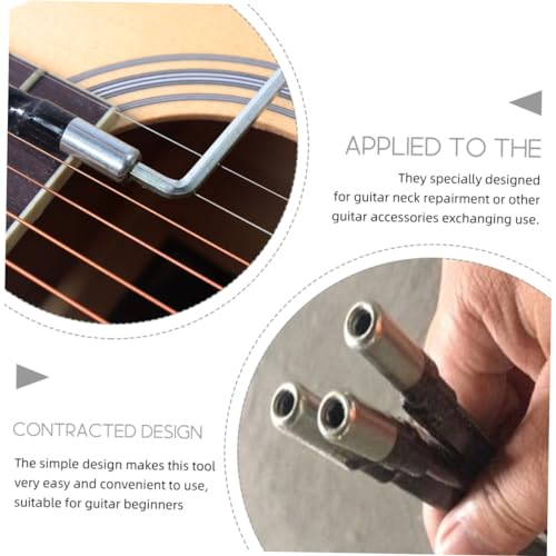 Kisangel 3pcs Iron Truss Rods for Guitar Base Accessories