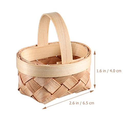 Mini Decorative Baskets with Handles for Kids Gift Craft (Set of 12)