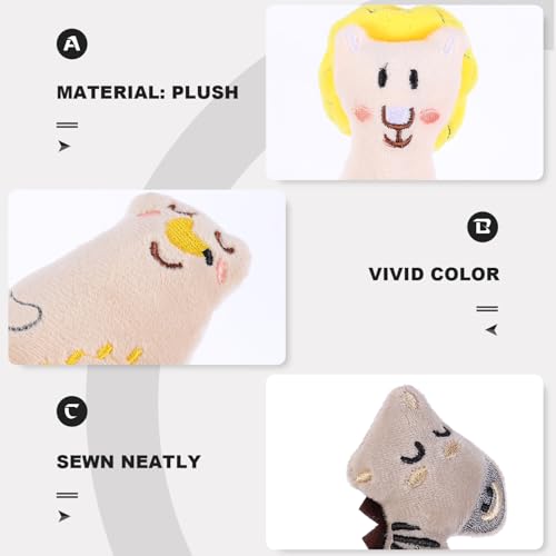 Kisangel 5 Pcs Animal Shaped Cat Toys for Teething and Fun Playtime