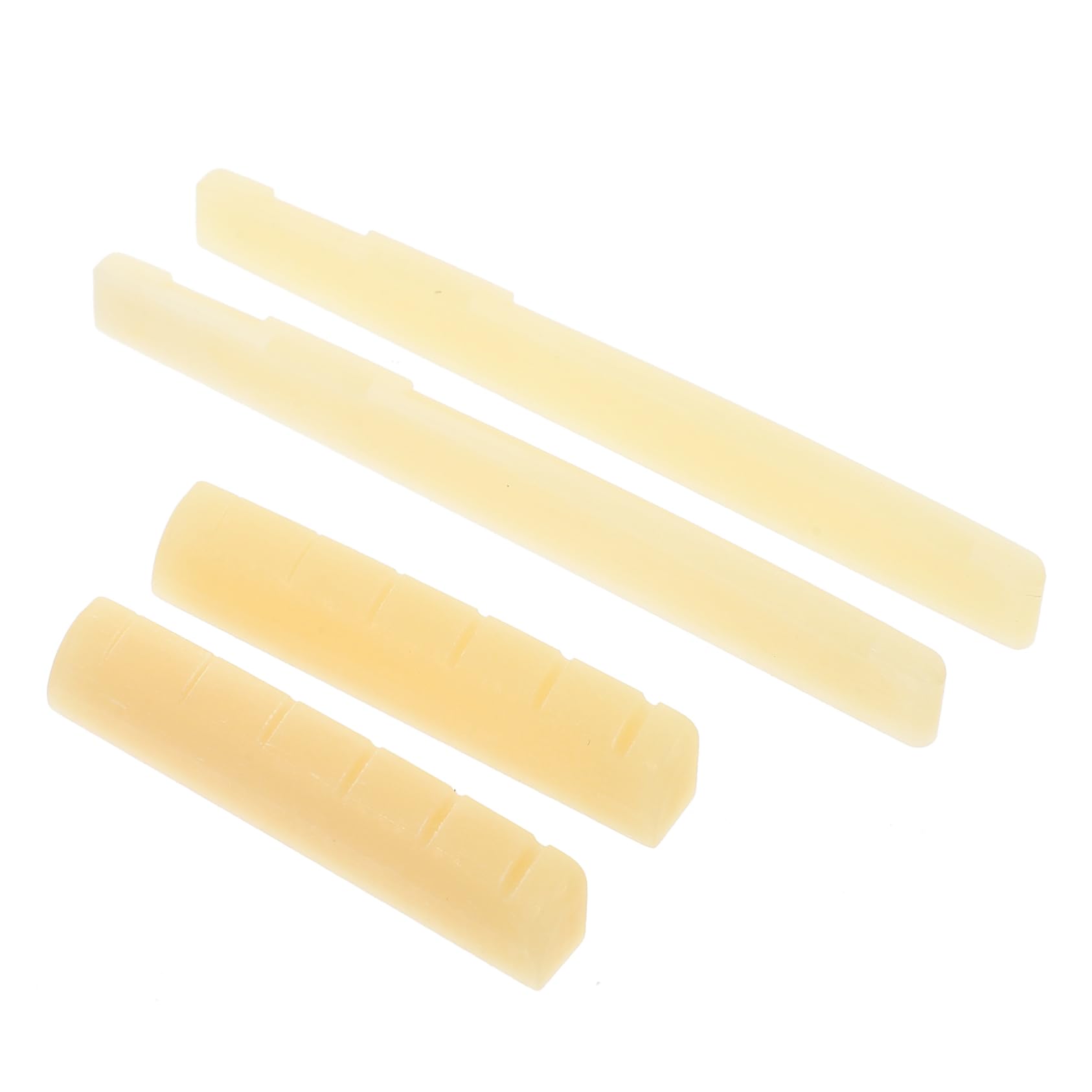 Kisangel Acoustic Guitar Bridge Nut Saddle Set Replacement Easy to Install