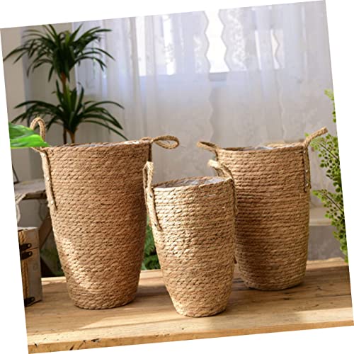 Kisangel Tall Seagrass Floor Vase Basket for Home Decor